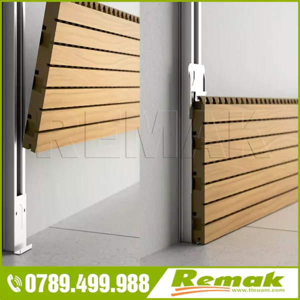 Gỗ tiêu âm soi rãnh Remak® Wooden Acoustic Linear