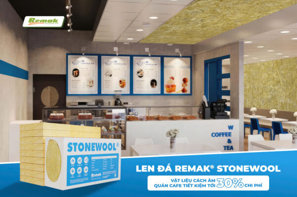 Len đá cách âm quán cafe Remak® Stonewool
