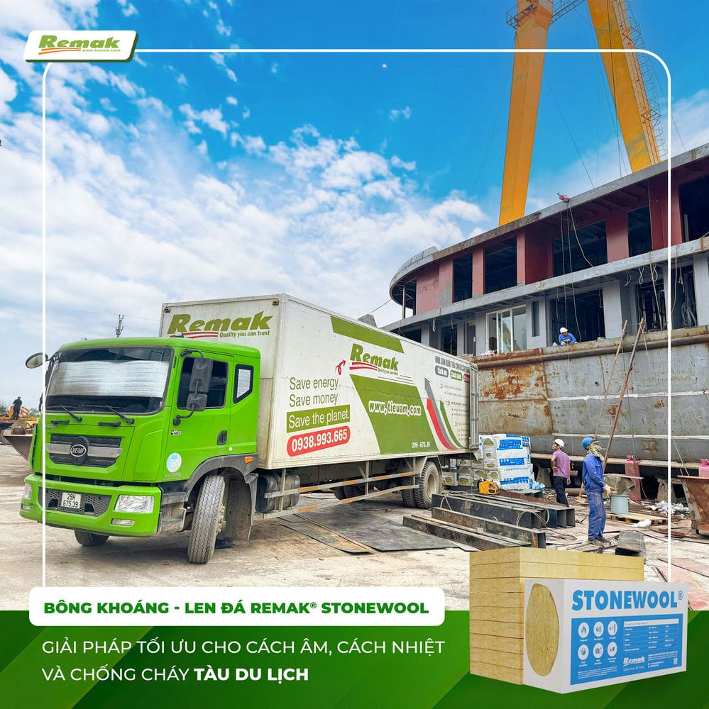 Bông khoáng - Len đá Remak® Stonewool - Giải pháp tối ưu cho cách âm, cách nhiệt chống cháy tàu du lịch 6 Bông khoáng - Len đá Remak® Stonewool - giải pháp cách âm cách nhiệt chống cháy cho tàu du lịch
