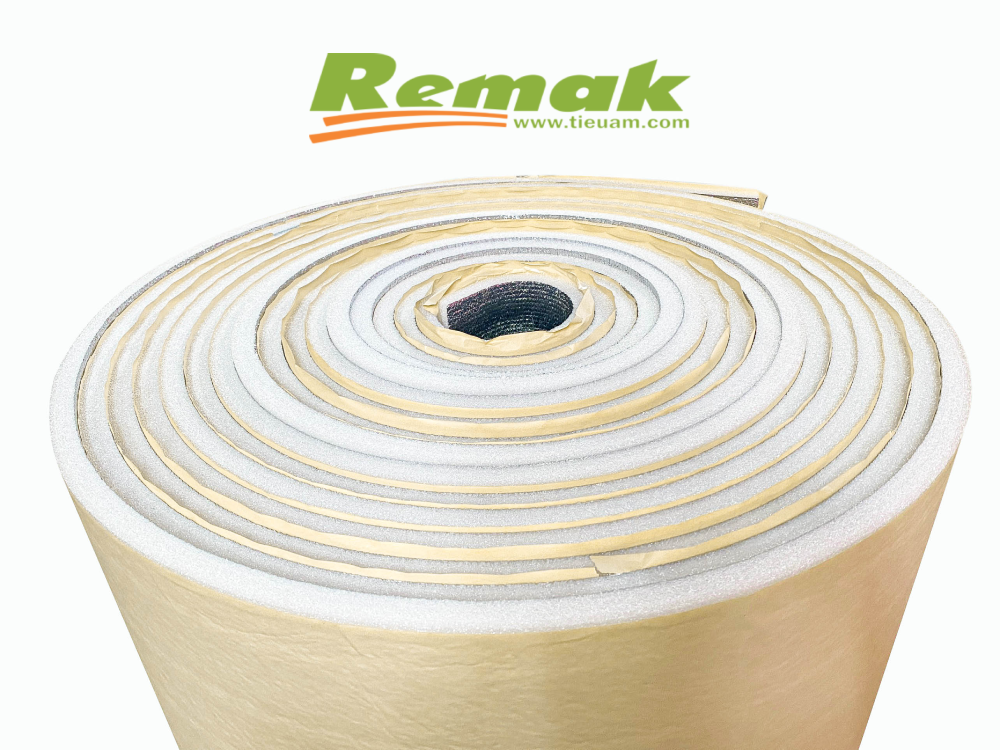 Xốp PE dán keo – Vật liệu cách nhiệt linh hoạt cho mọi hệ thống HVAC hiện đại 6 Xốp Pe dán keo 1 mặt bạc